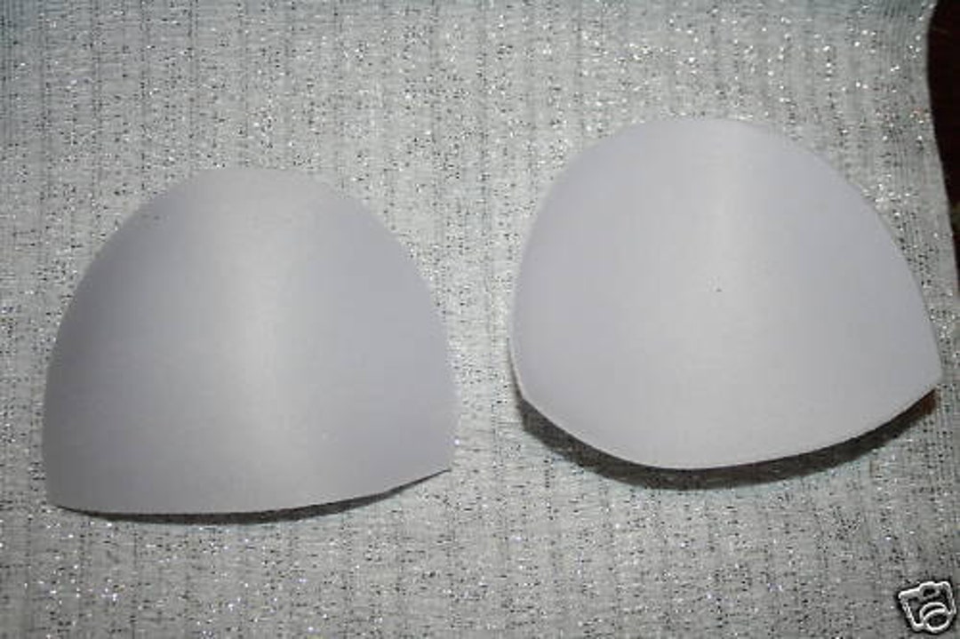 4 Pair Size A B C D Cup WHITE Foam Bra Cup Shields 