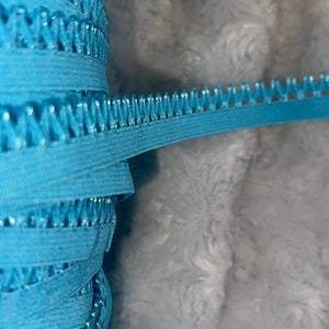 20 yards Turquoise aqua sewing craft Picot Lingerie Stretch loop sewing Elastic 1/2&quot; wide