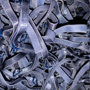 Lot 12 pair Blue Blueish Gray (24 pieces) sew in stretch spaghetti bra STRAP straps mask  1/4&quot;