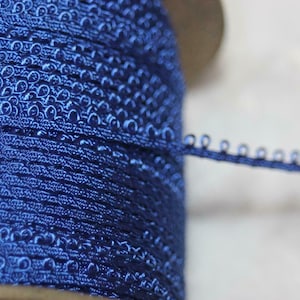 20 yards cobalt royal blue GIMP upholstery craft BRAID single picot loop trim 3/16&quot; wide