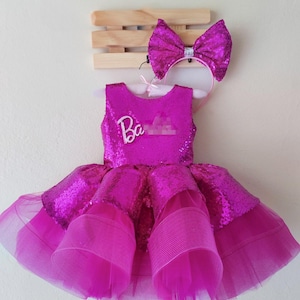 Fucshia Costume,Fuchsia Baby Birthday Dress,Toddler Pageant Dress,Toddler Birthday Dress, Birthday Photoshoot Dress,Baby Pageant Dress,1st