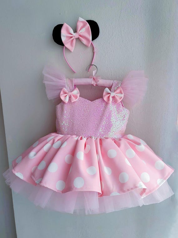 pink minnie mouse dress toddler Toddler Girls' Disney Minnie Mouse Twirl Dress
