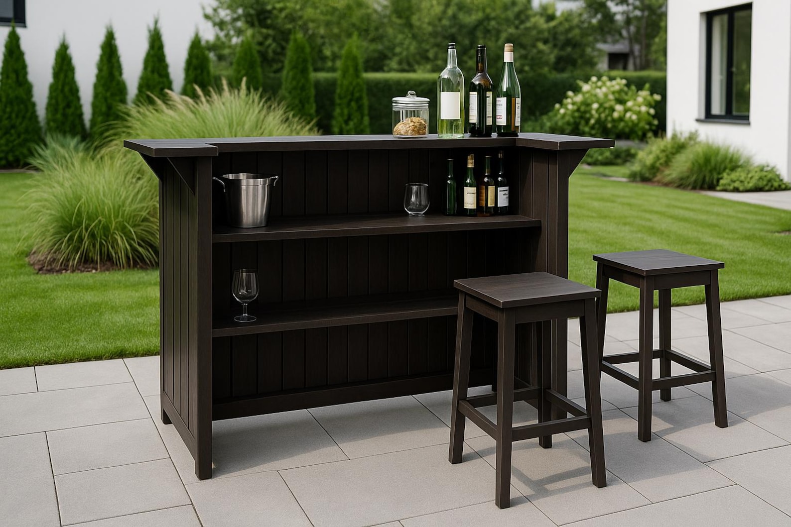 DIY Outdoor Bar Construction Plan: Step-by-step Guide & Cut List - Etsy