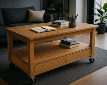 Plano de banco de trabajo móvil (DIY): Plano de mesa de trabajo rodante (PDF)