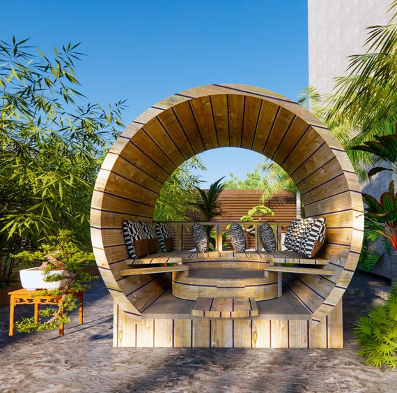 DIY Arbor Plan: Modern Backyard Pergola Design (PDF Blueprint)
