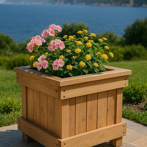 DIY Pflanzkasten Pläne-2x4 Erhöhtes Gartenbeet Bauanleitung,Terrassen & Balkone Holzpflanzgefäße,Holzarbeitspläne,Erhöhte Pflanzkasten Pläne