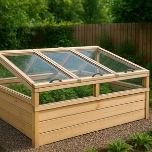 Progetto fai da te per cassone freddo per giardinaggio / Progetto di cassone freddo per mini serre rialzate / Progetto di avvio semina per giardino invernale da scaricare in formato PDF