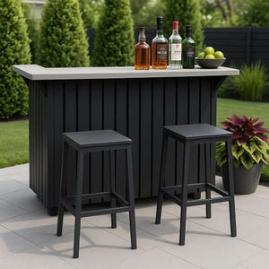 Build Your Own Outdoor Bar – Full DIY Construction Plan with Cut List, Tools, Materials & Step-by-Step Instructions Included