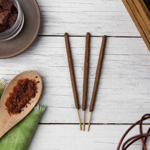 3 Dragons Blood Incense Sticks - Made with real Dragonsblood Resin - Good for Cleansing, Purification & Meditation