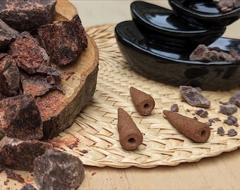 Dragons Blood Backflow Incense Cones - Made with real Dragonsblood Resin