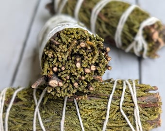 Juniper Smudge Sticks - 3 Smudging Wands 4" each