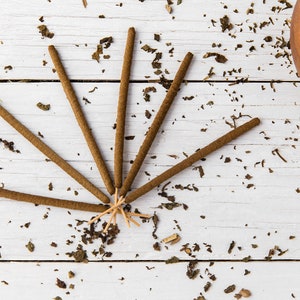 Patchouli Incense Sticks- All Natural Hand Rolled Incense Sticks - Bag of 6 or 12 - Earth Hippie, Earthy, Patch Scent, Patchouly Inscent