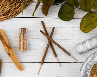 3 Palo Santo Incense Sticks - Traditional Hand-Rolled Incense