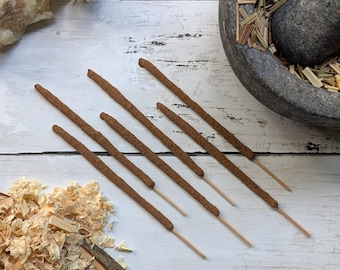 Lemongrass Incense - All Natural Hand Rolled Incense Sticks - Herbal Organic Vegan - NO OILS