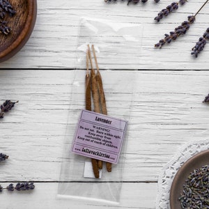 3 Lavender Incense Sticks All Natural Hand Rolled Incense Sticks image 2