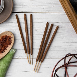 Dragons Blood Incense - 6 or 12 All Natural Hand-Rolled Incense Sticks - Real Dragonsblood Resin Incense - Cleansing Purifying Meditation