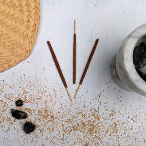 3 Copal Incense - Hand-Rolled Incense Sticks - Real Black Copal Resin - Copal Negro Incense - Plant Materials Only, Plant Based