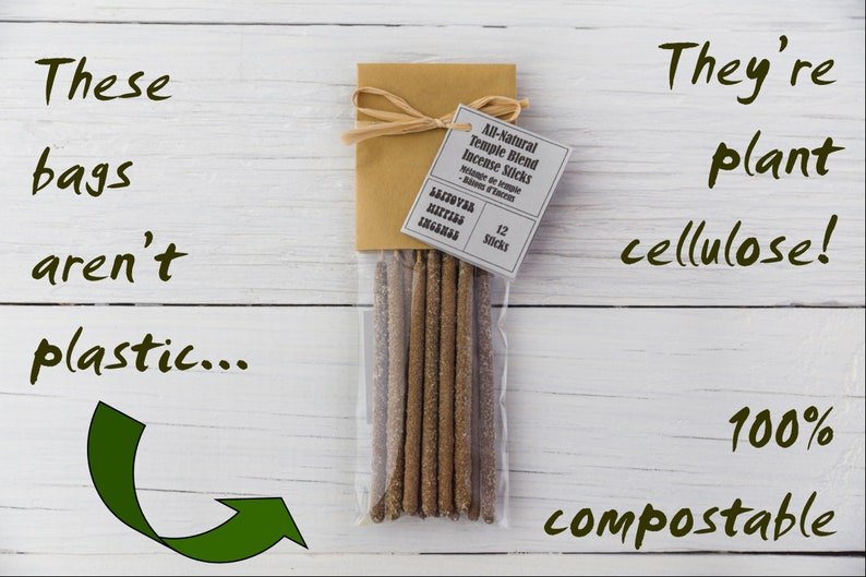 Temple Blend Incense Sticks Cedar, Sage and Frankincense Bag of 6 or 12 All Natural Hand Rolled Organic, Vegan, Herbal, Zen Incense image 6