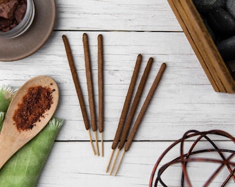 Dragons Blood Incense Sticks - All Natural Hand-Rolled from Real Resin, No Oils