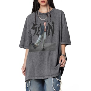 Jungkook bedrucktes Rundhals-T-Shirt, RM, Jin, Suga, J-Hope, Jimin, V, Jungkook, Vintage BTS Unisex-Kurzarm-T-Shirt K-Pop-Stil, sieben T-Shirt