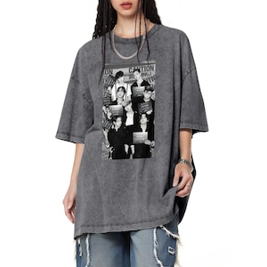Bangtan Boys Bedrucktes T-Shirt mit Rundhalsausschnitt, RM, Jin, Suga, J-Hope, Jimin, V, Jungkook, BTS Unisex Kurzarm-T-Shirt K-Pop Style Top 777 PurpleLOVE