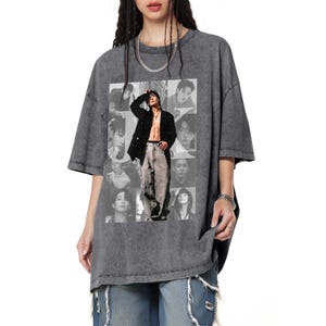 Jungkook bedrucktes Rundhals-T-Shirt, RM, Jin, Suga, J-Hope, Jimin, V, Jungkook, Vintage BTS Unisex-Kurzarm-T-Shirt K-Pop-Stil, sieben T-Shirt