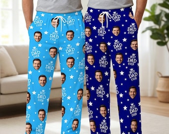 Pijama para el Día del Padre, personalizado con cara, regalo para el primer día del padre, pijama para papá, pijama con cara de bebé, pijama para papá perro.