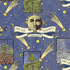 Old Farmer&#39;s Almanac Celestial Patch - Print Concepts - Yardage and More Available