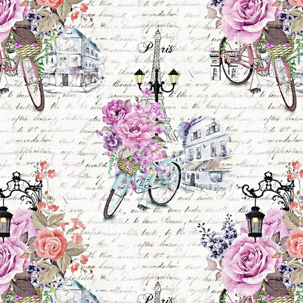 New - We'll Always Have Paris - Michael Miller - 1 Yard - More Available