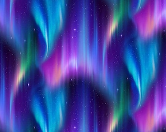 New - Aurora Northern Lights Skyview - Timeless Treasures - Yardage -  More Available