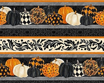 Hallow's Eve Stripe- Cerrito Creek Studio - Northcott - Fat Quarter