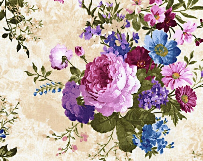 Masterpiece Floral Bouquets - Wing and a Prayer - Timeless Treasures ...