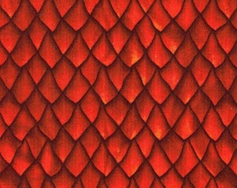 Celtic Red Dragon Scales - In the Beginning - Jason Yenter - 1 Yard - More Available