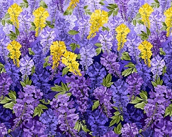 New - Jewel Wisteria Lane Border - Michael Miller - 1 Yard - More Available - By the Yard