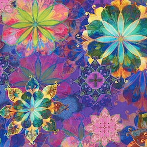 Venice Jewel Floral 2 - Christiane Marques - Robert Kaufman - Half Yard