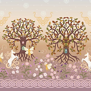 Celtic Fairy Double Border - Lewis & Irene - Yardage and More Available