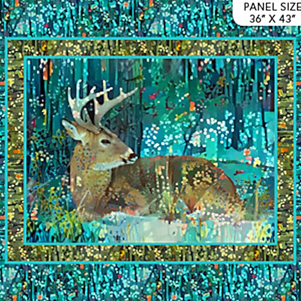 New - Fantasy Forest Digital Panel - Northcott - 1 Yard Panel - More Available