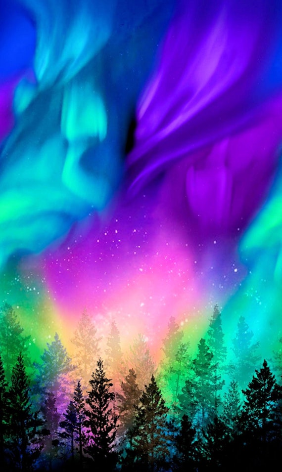 Aurora Northern Lights- Timeless Treasures - 1 Panel (23