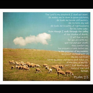 New - Psalm 23 - 1 Yard Panel - More Available