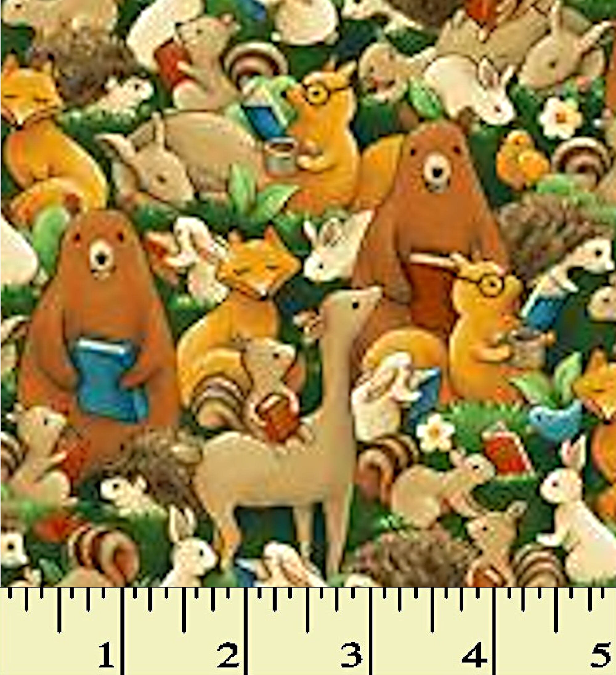 Forest Fables Animals Paintbrush Studio Half Yard Etsy