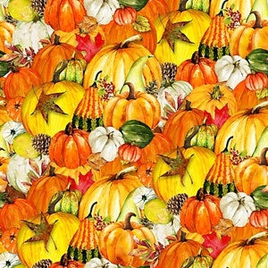 Harvest Whisper Pumpkins - Studio E - 1 Yard - More Available