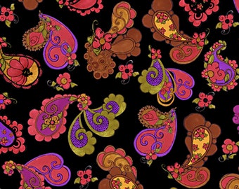 New - Posie Paisley - Loralie Design - 1 Yard - More Available - By the Yard