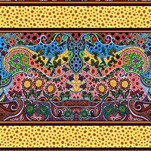 New - Strong Earth Woman Border - Elizabeth Studio - Yardage and More Available