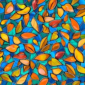 Tree of Life Blue Leaves  - Jon Q Wright - QT Fabrics - 1 Yard - More Available