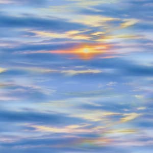 Blue Sunrise Landscape - Elizabeth Studios - 1 yard - Plus de produits disponibles