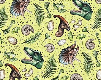 New - Dinosaur Toss - Paleo Tales - Northcott Fabrics - 1 Yard - More Available