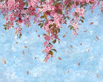 Sakura Blooms Border - Hoffman Fabrics - Fat Quarter