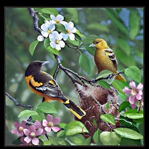Tweethearts Black Blocks - Elizabeth Studio - 1 Panel (24&quot;) - More Available