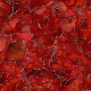 Midas Scarlet Gold -  Deborah Edwards and Melanie Samra - Northcott - 1 Yard and More Available