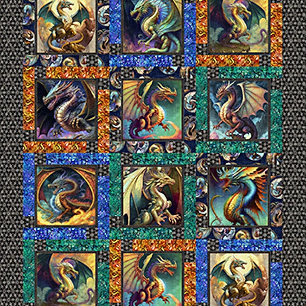 Dragon Fyre Block Talk - Swirly Girls - Quilt Pattern